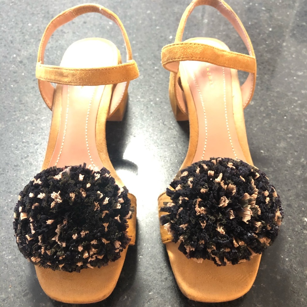 Zara sandal block heel size 37